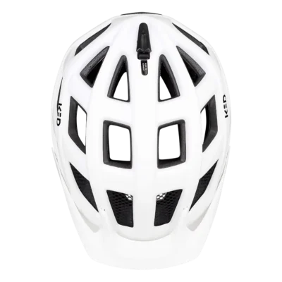 Fietshelm KED Crom M - MTB - Mat wit - Bovenzijde Fietshelm KED Crom M - MTB - Mat wit - Bovenzijde