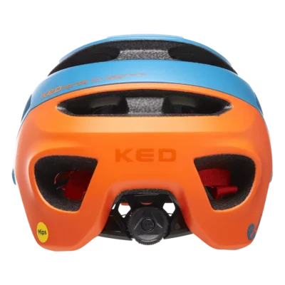 Fietshelm KED Pector ME-1 MIPS - E-Bike - Blauw - oranje - Achterzijde