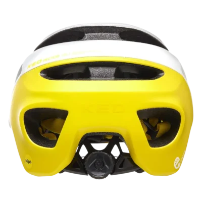 Fietshelm KED Pector ME-1 MIPS - E-Bike - Wit - geel mat - Achterzijde
