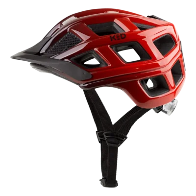 Fietshelm KED Crom - Rood - zwart - Zijkant Fietshelm KED Crom - Rood - zwart - Zijkant