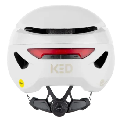 Fietshelm KED Mitro UE-1 Mips 2025 - E-Bike - Speed Pedelec - Lichtgrijs mat - Achterzijde
