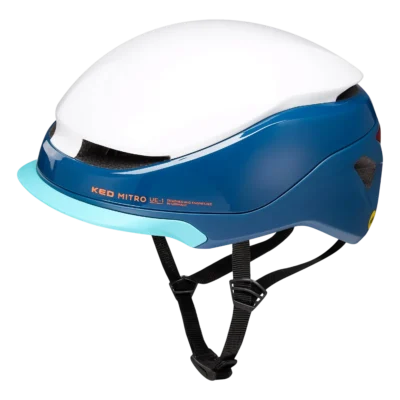 Fietshelm KED Mitro UE-1 Mips - E-Bike - Speed Pedelec - Blauw - wit