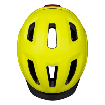 Fietshelm KED Pedalon - Geelgroen - Bovenzijde