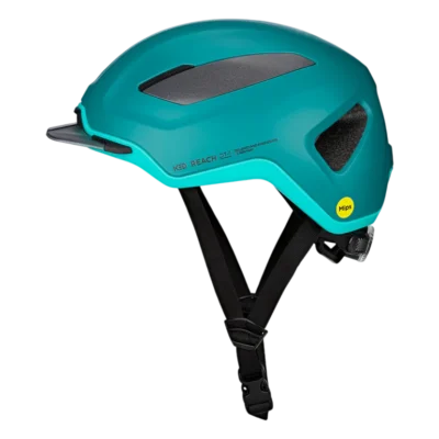 Fietshelm KED Reach DT-1 - Mips - Blauwgroen - Zijkant