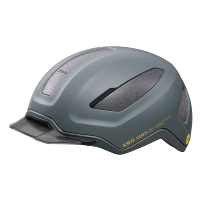 Fietshelm KED Reach DT-1 - Mips - Grijs - goudgeel mat - 2