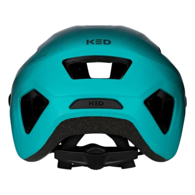 Kinderhelm KED Embrace Jr - MTB - Blauwgroen - zwart mat - Achterzijde