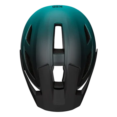 Kinderhelm KED Embrace Jr - MTB - Blauwgroen - zwart mat - Bovenzijde