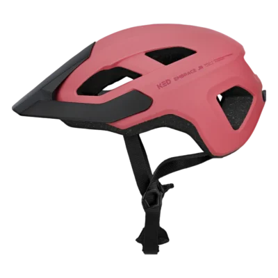 Kinderhelm KED Embrace Jr - MTB - Koraalroze mat - Zijkant