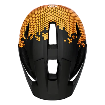Kinderhelm KED Embrace Jr - MTB - Zwart - kastanjebruin - Bovenzijde