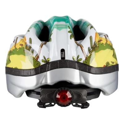 Kinderhelm KED Meggy II Trend - Dinos - Groen - Achterzijde