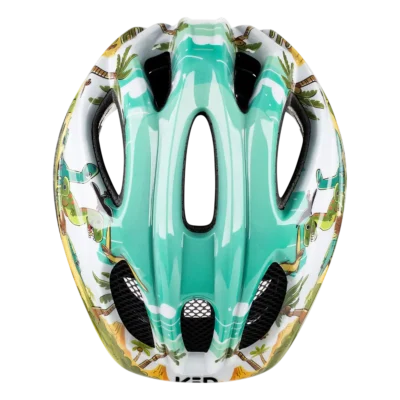 Kinderhelm KED Meggy II Trend - Dinos - Groen - Bovenzijde