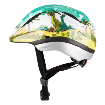 Kinderhelm KED Meggy II Trend - Dinos - Groen - Zijkant