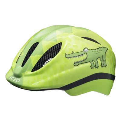 Kinderhelm KED Meggy II Trend - Groene krokodil - 2