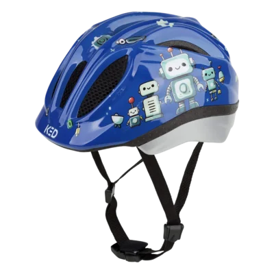 Kinderhelm KED Meggy II Trend - Robots - Blauw