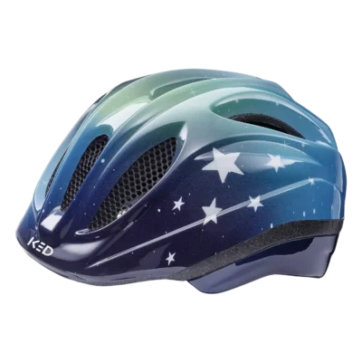 Kinderhelm KED Meggy II Trend - Sterren - Blauw - groen - 2
