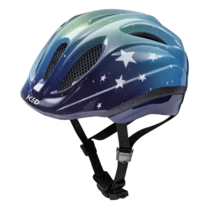 Kinderhelm KED Meggy II Trend - Sterren - Blauw - groen