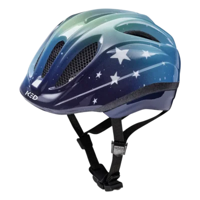 Kinderhelm KED Meggy II Trend - Sterren - Blauw - groen