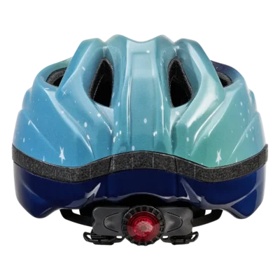 Kinderhelm KED Meggy II Trend - Sterren - Blauw - groen - Achterzijde
