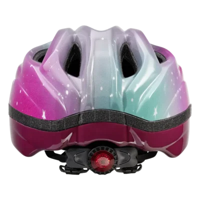 Kinderhelm KED Meggy II Trend - Sterren - Roze - aqua - Achterzijde