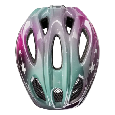 Kinderhelm KED Meggy II Trend - Sterren - Roze - aqua - Bovenzijde