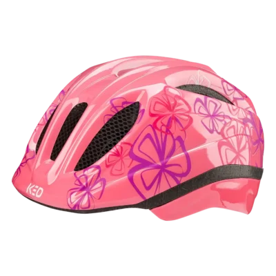 Kinderhelm KED Meggy II Trend - Zachte bloemen - Roze