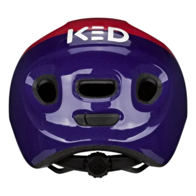 Kinderhelm KED Meggy Spark - Blauw - paars - Achterzijde