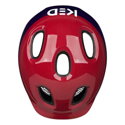 Kinderhelm KED Meggy Spark - Blauw - paars - Bovenzijde
