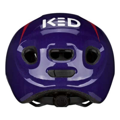 Kinderhelm KED Meggy Spark - Monster - Paars - blauw - Achterzijde