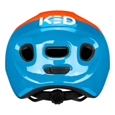 Kinderhelm KED Meggy Spark - Oranje - blauw - Achterzijde
