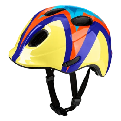 Kinderhelm KED Meggy Spark - Sterrenpatroon - Geel - blauw