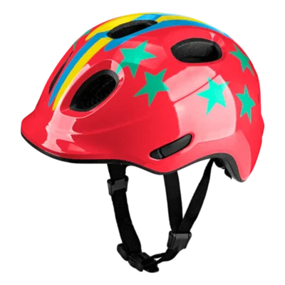 Kinderhelm KED Meggy Spark - Sterrenstrepen - Rood