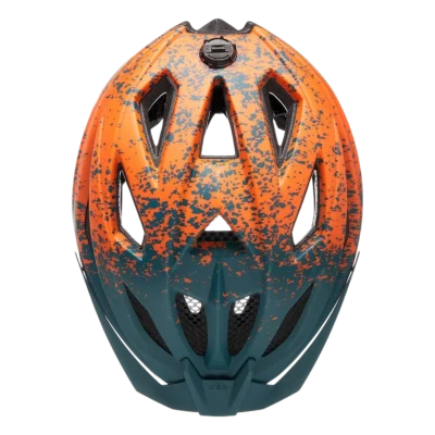 Kinderhelm KED Street Jr Pro - Arcadia groen - oranje mat - Bovenzijde