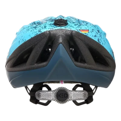 Kinderhelm KED Street Jr Pro - Donkerblauw - cyaan mat - Achterzijde