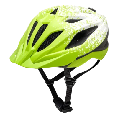 Kinderhelm KED Street Jr Pro - Limegroen - wit mat - 2