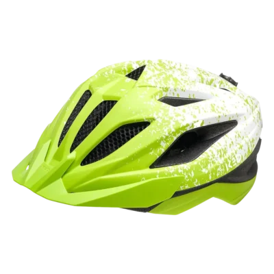 Kinderhelm KED Street Jr Pro - Limegroen - wit mat